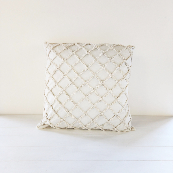 Mini Triangle Scatter Pillow - Ivory - 60cm x 60cm